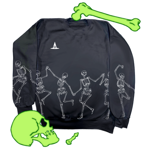 Danse Macabre Crew Neck - Black